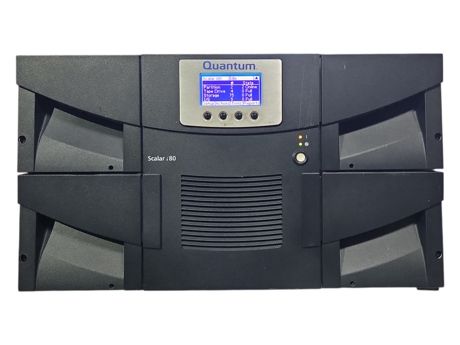 Quantum Scalar i80 6U 80-Slot Tape Library w/ 4x LTO-5 Drive