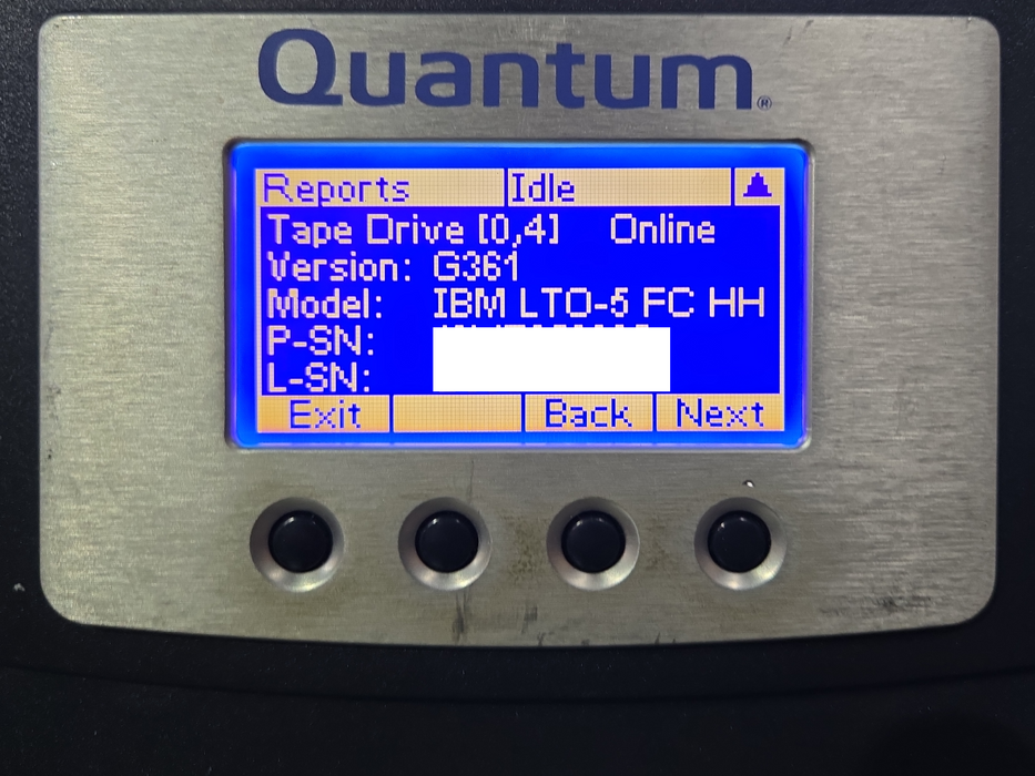 Quantum Scalar i80 6U 80-Slot Tape Library w/ 4x LTO-5 Drive
