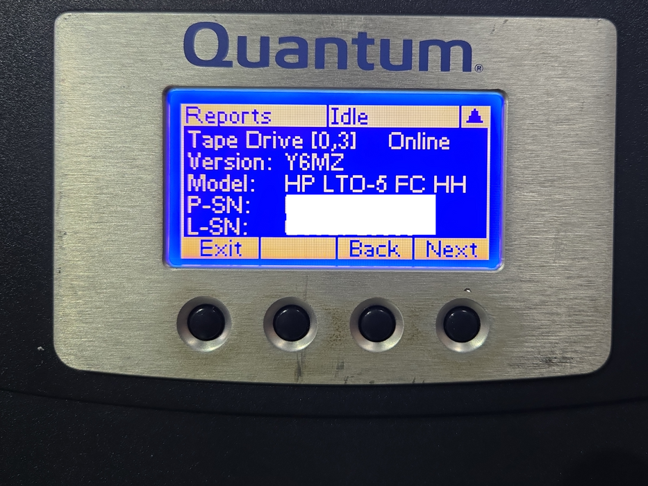 Quantum Scalar i80 6U 80-Slot Tape Library w/ 4x LTO-5 Drive