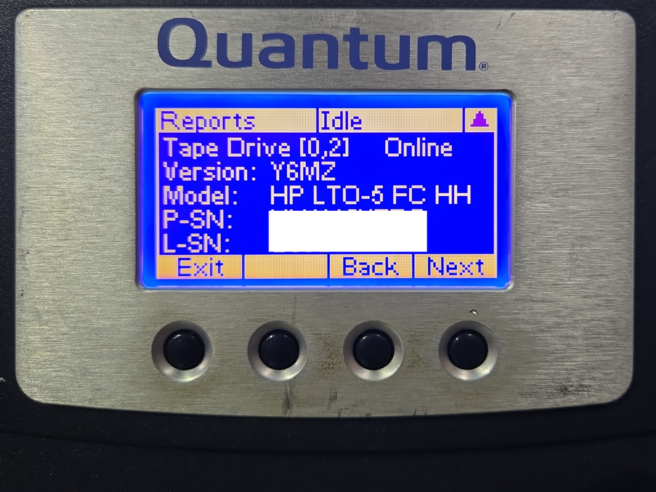 Quantum Scalar i80 6U 80-Slot Tape Library w/ 4x LTO-5 Drive