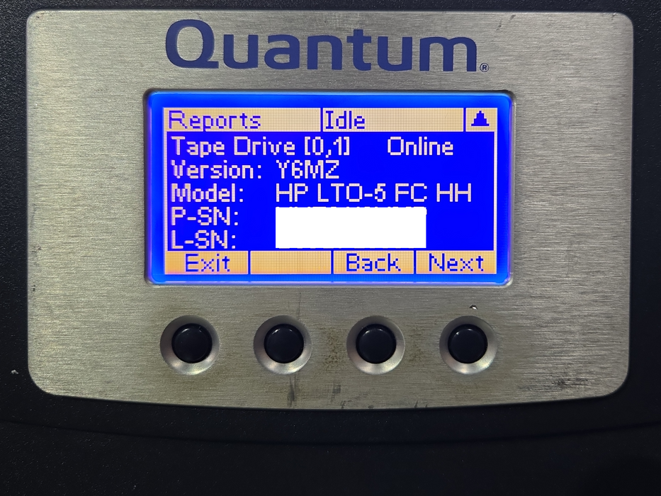 Quantum Scalar i80 6U 80-Slot Tape Library w/ 4x LTO-5 Drive