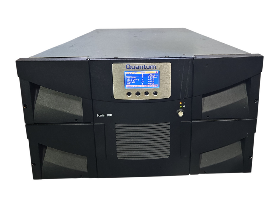Quantum Scalar i80 6U 80-Slot Tape Library w/ 4x LTO-5 Drive