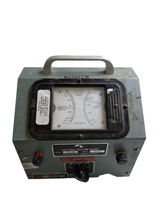 Hastings Vacuum Gauge Model GV-3S *READ*