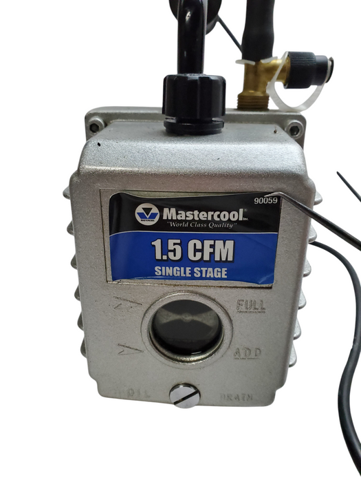 Mastercool Vacuum Pump 1.5 CFM Single Stage  1/6HP *READ*