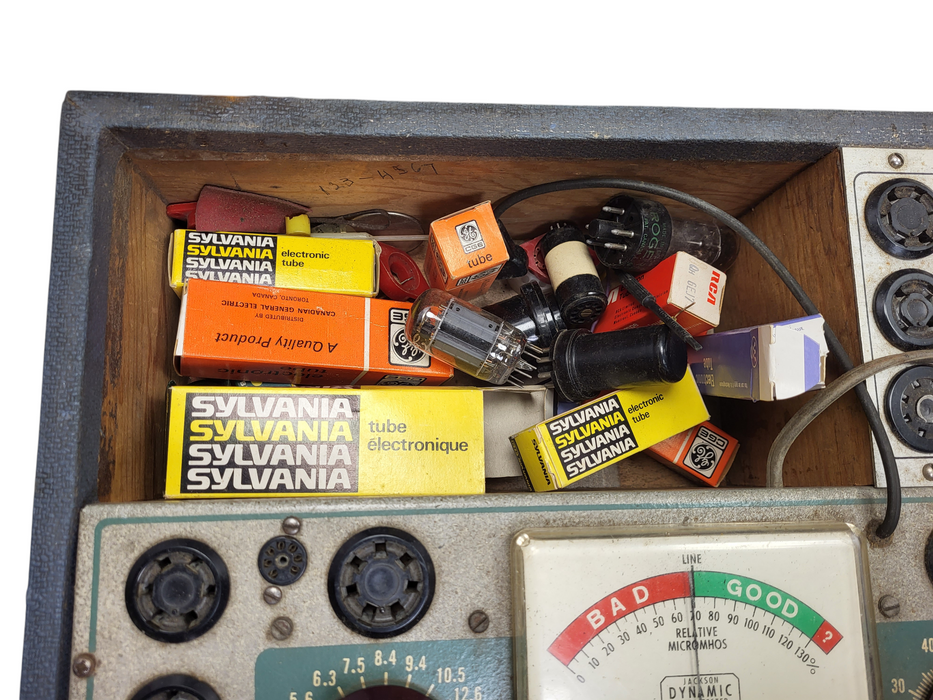 Vintage  Jackson Model 648A dynamic-plate-conductance vacuum tube tester READ