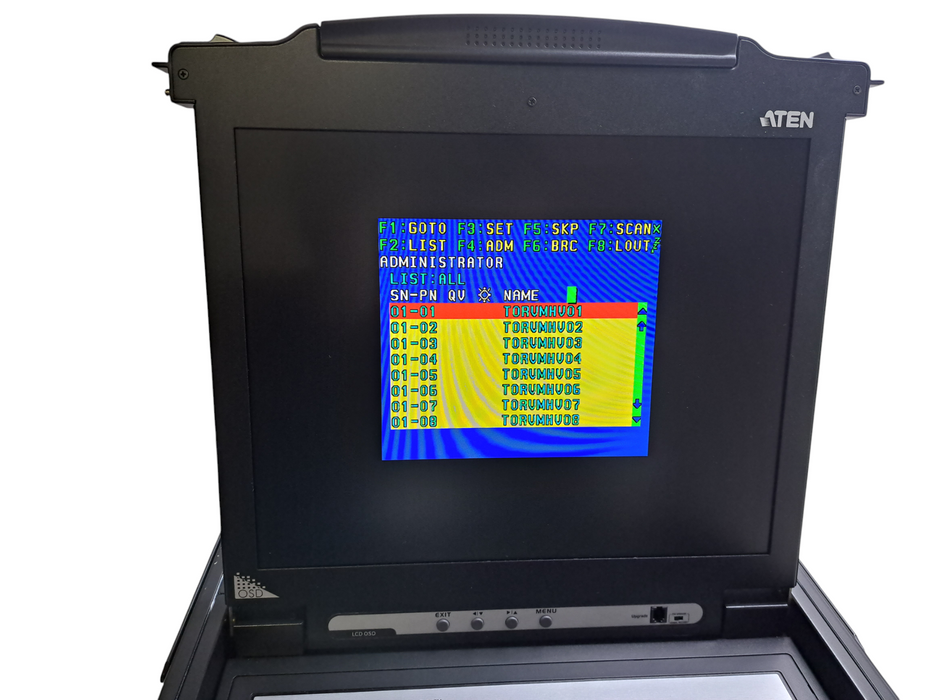 Aten MasterView Max CL1016M 16-Port Slideaway LCD KVM Switch