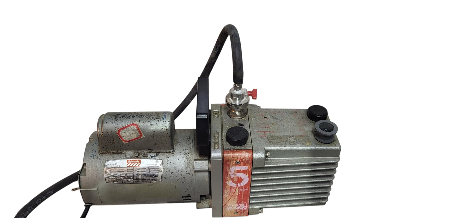 Edwards A4C17DC42 Two-Stage Rotary Vane Vacuum Pump | READ