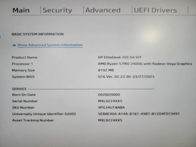 HP EliteDesk 705 G5 SFF Ryzen 5 Pro 3400G 8GB RAM 512GB NVMe !