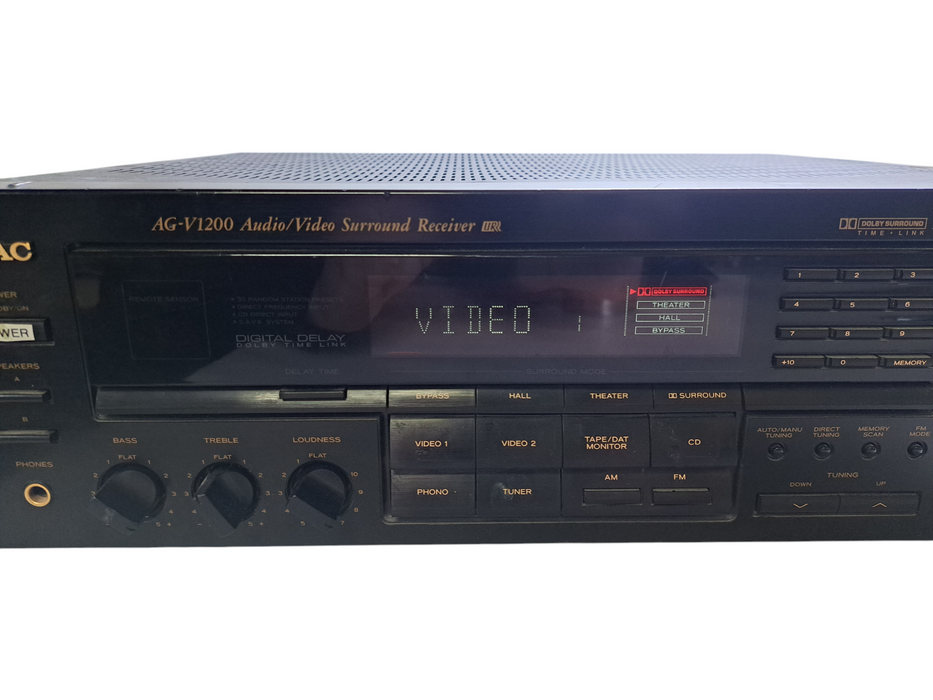 Teac AV Surround Sound Receiver Model AG-V1200 *No Remote