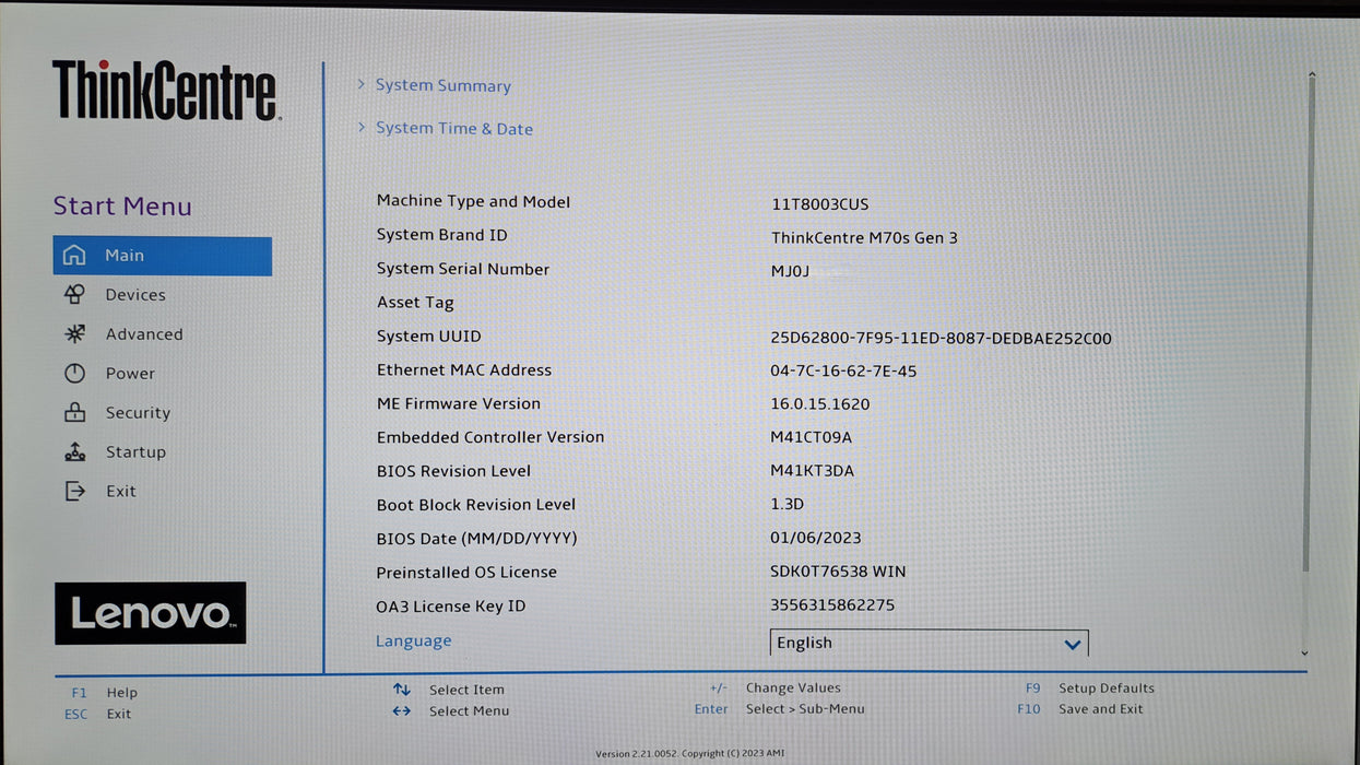 Lenovo ThinkCentre M70s Gen 3 SFF | Intel Core i5-12400, 16GB DDR4, 256GB NVMe