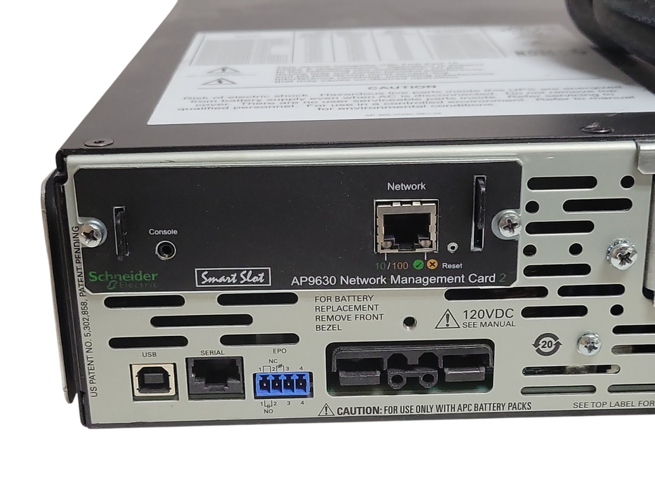 APC SMX2200RMLV2U 1980W Rackmount UPS w/ AP9630 Card, No Batteries, READ