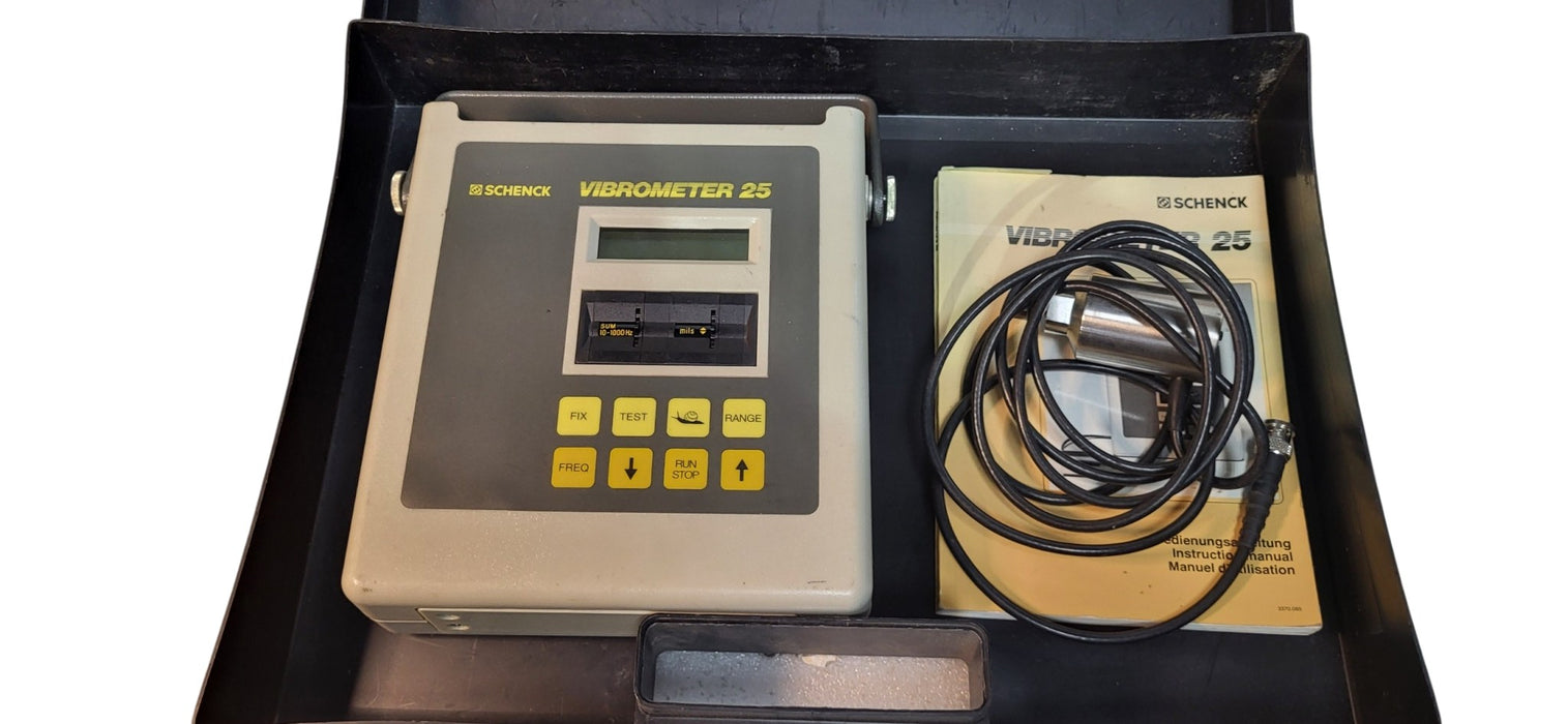 Schenck Vibrometer 25 Vibration Meter W/ T 77
