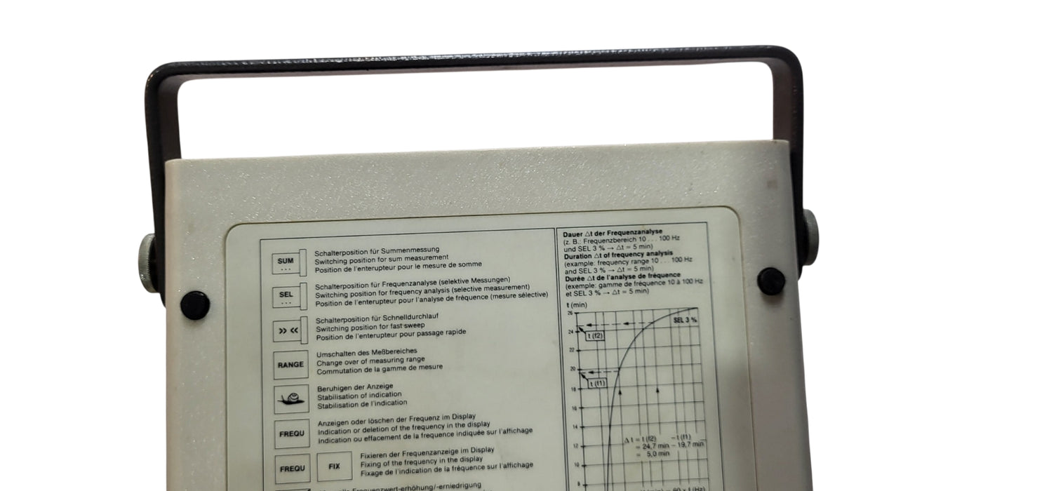 Schenck Vibrometer 25 Vibration Meter W/ T 77