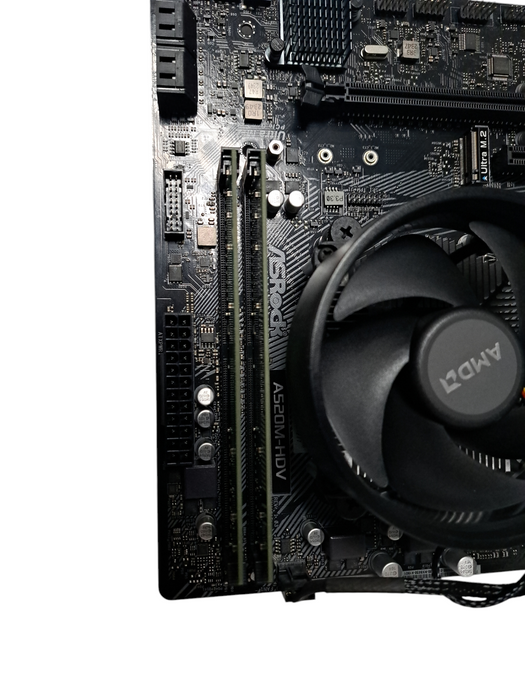 ASrock A520M-HDV AM4 Motherboard | Ryzen 5 5600G | 16GB DDR4 3200 MHz | I/O