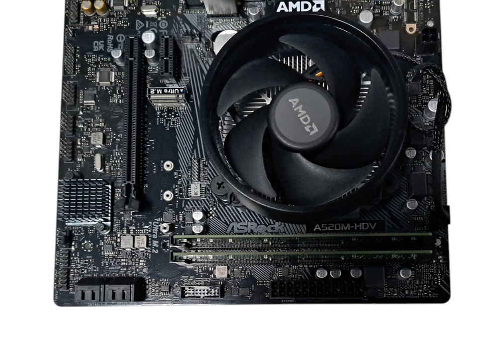ASrock A520M-HDV AM4 Motherboard | Ryzen 5 5600G | 16GB DDR4 3200 MHz | I/O