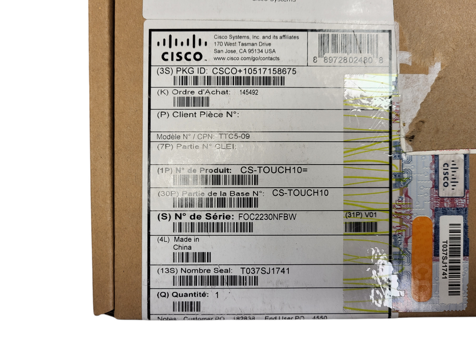 NEW Cisco CS-TOUCH10 TelePrescence Touchscreen Control Unit TTC5-09