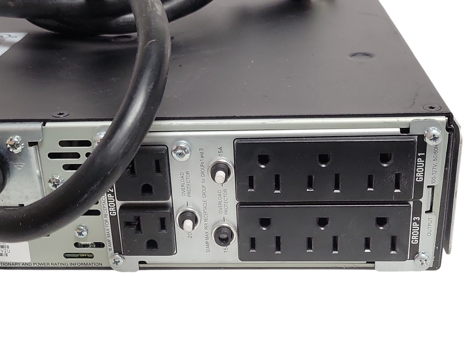 APC SMX2200RMLV2U 1980W Rackmount UPS w/ AP9641 Card, No Batteries, READ