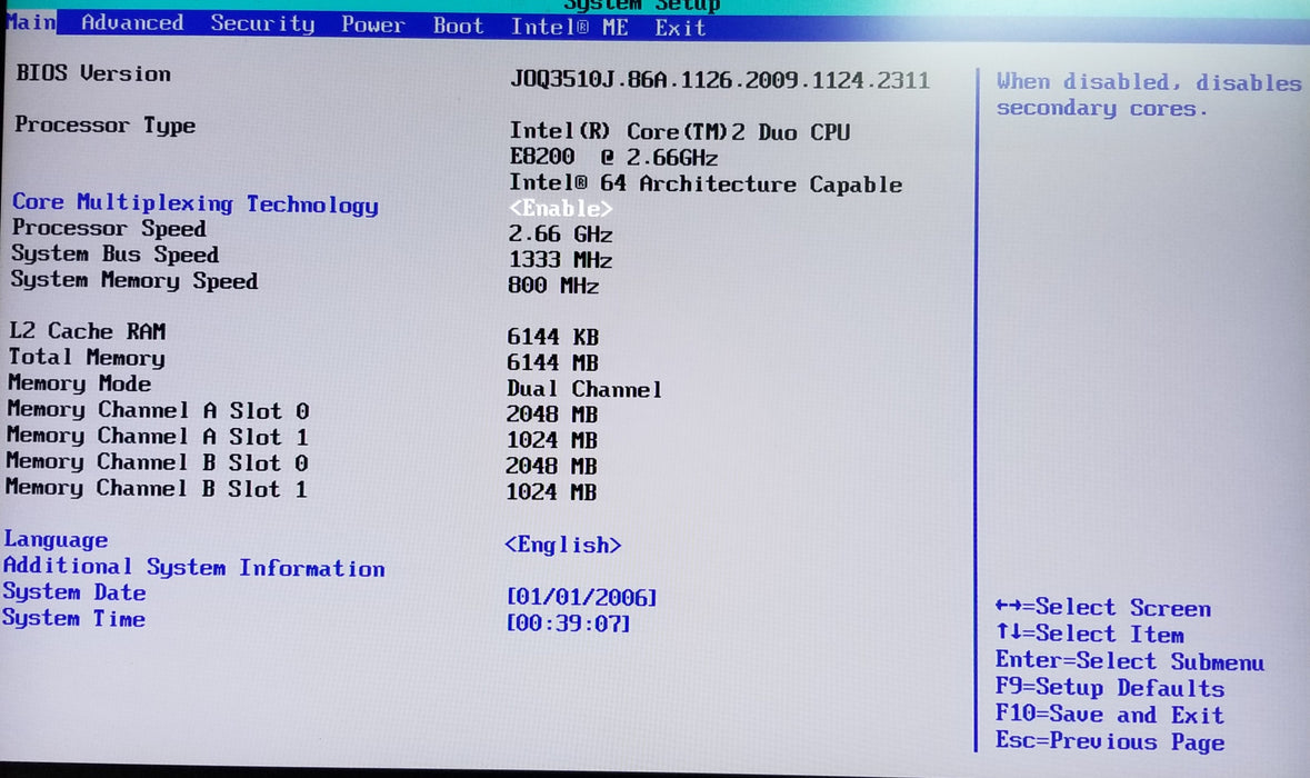 Custom Tower w/ Intel Core 2 Due E8200 CPU 2.66GHz, 6GB RAM, No HDD,