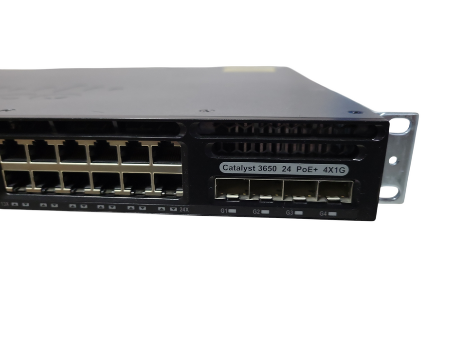 Cisco WS-C3650-24PS-E | 24-Port Gigabit PoE+ Switch | 4x SFP 2x PSU