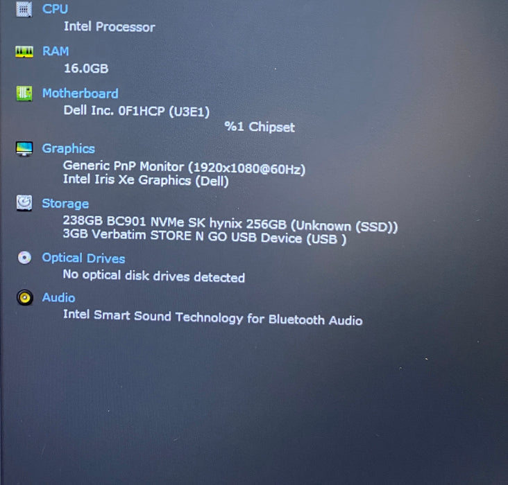 Dell Latitude 5440 Intel Core i5-1335U 1.30GHz 16GB RAM 256GB SSD