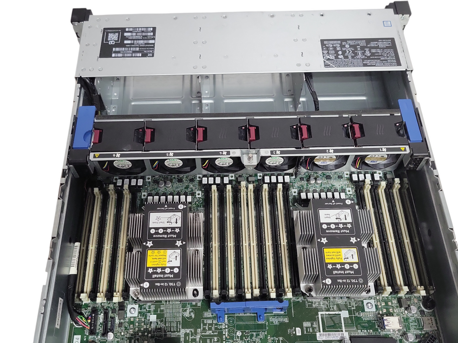 HP Dl380 Gen 10 Server barebone with 2x Xeon Gold 6138 CPUs, No RAM/CPU/PSU READ