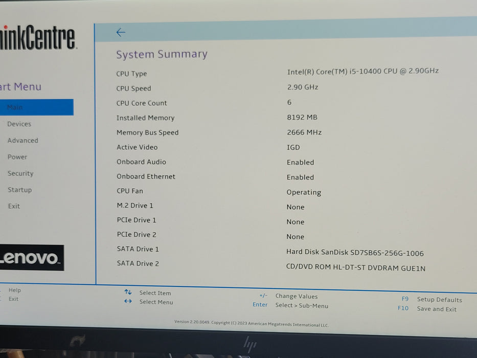 Lenovo ThinkCentre M70C SFF, Core I5-10400 2.90GHz, 8GB DDR4, 256GB SSD