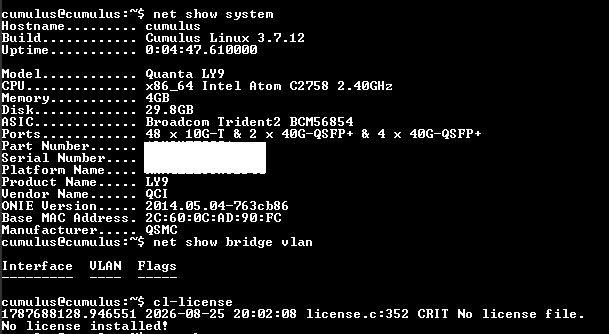 Quanta QCT QuantaMesh T3048-LY9 48-Port 10GBase-T + 6x40G QSFP+ Switch