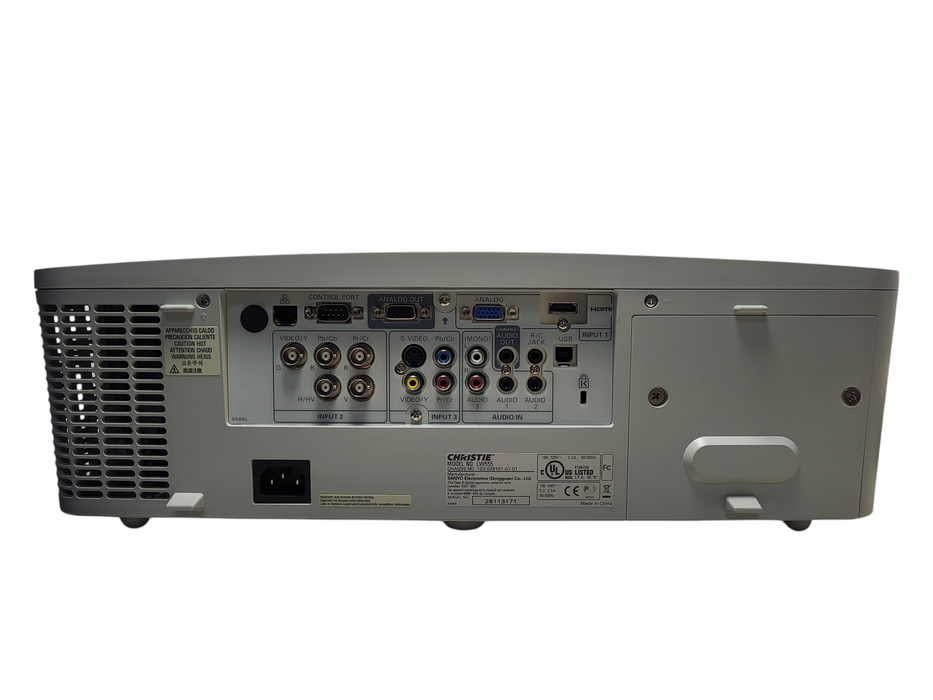 Christie LW555 5500-Lumen WXGA 3LCD Projector HDMI Large Venue 1467 Lamp Hours