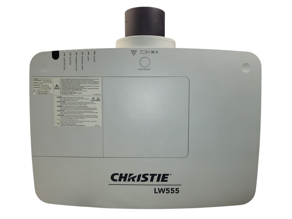 Christie LW555 5500-Lumen WXGA 3LCD Projector HDMI Large Venue 1467 Lamp Hours