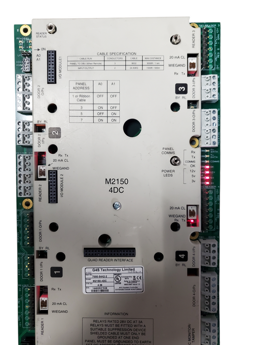G4S M2150-4DC | 7000-5442-2 Door Controller Board *READ*