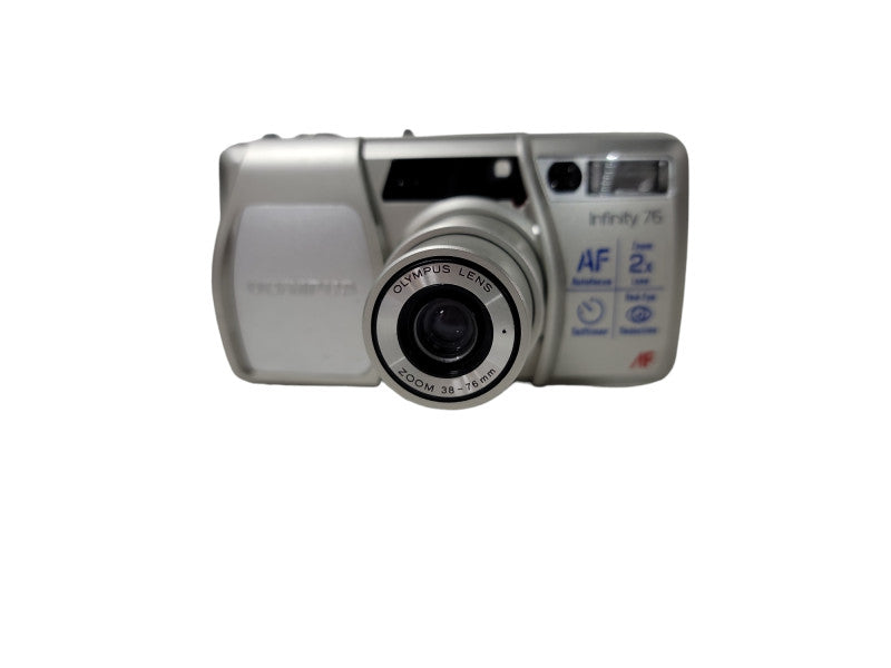 Olympus Infinity 76 AF Point & Shoot 35mm Film Camera Zoom 38-76mm Silver