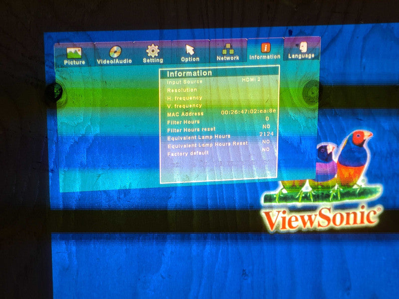 ViewSonic Pro8400 1080p DLP HD Installation Projector, Lamp hour: 2124hrs