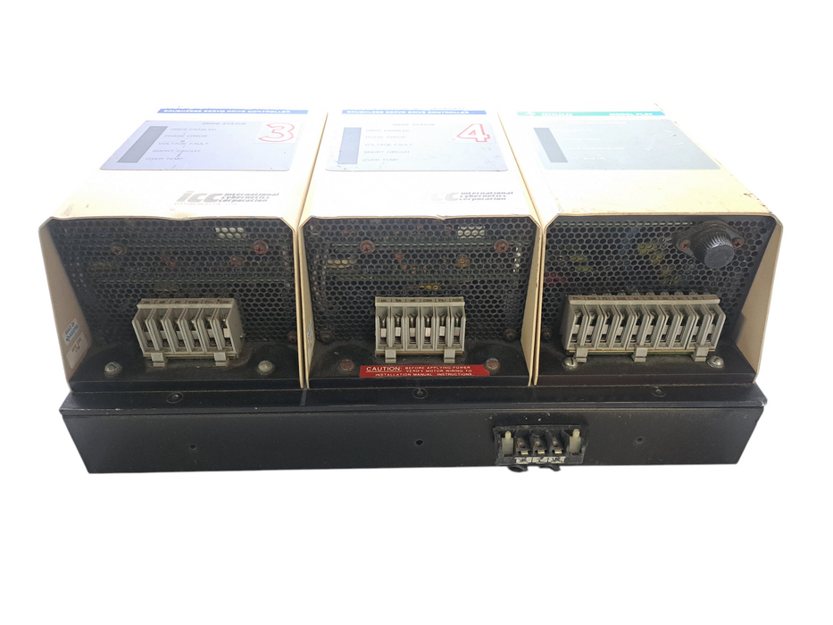 2x CYBERLINE 1000 Brushless Servo Drive Controllers w/ Gould PLS4 Power Supply
