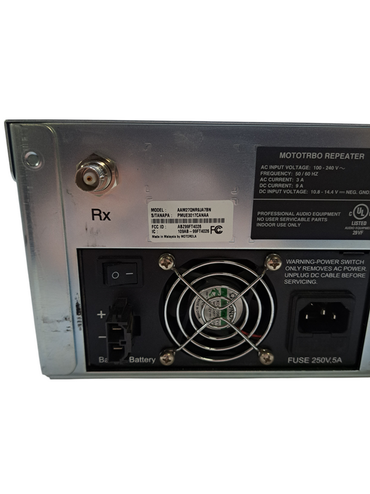 Motorola XPR 8400 UHF Repeater 403-470MHz 25W AAM27QNR9JA7BN