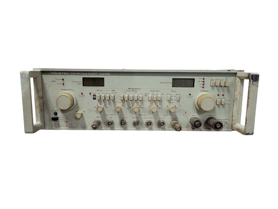 Wavetek 907A Microwave Signal Generator 7–12.4 GHz RF Generator READ