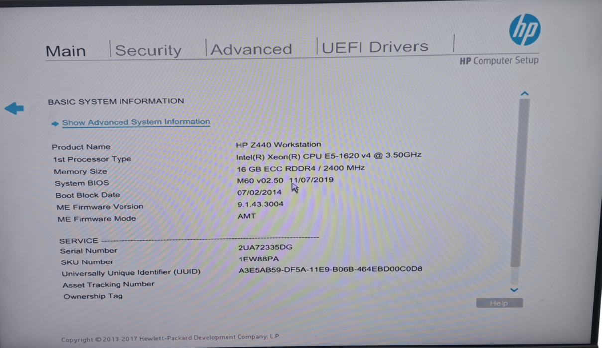 HP Z440 Workstation | Xeon E5-1620 v4 | 16GB DDR4 | 700W | NO HDD/GPU