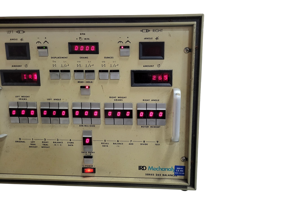 IRD Mechanalysis Series 265 Balancer READ