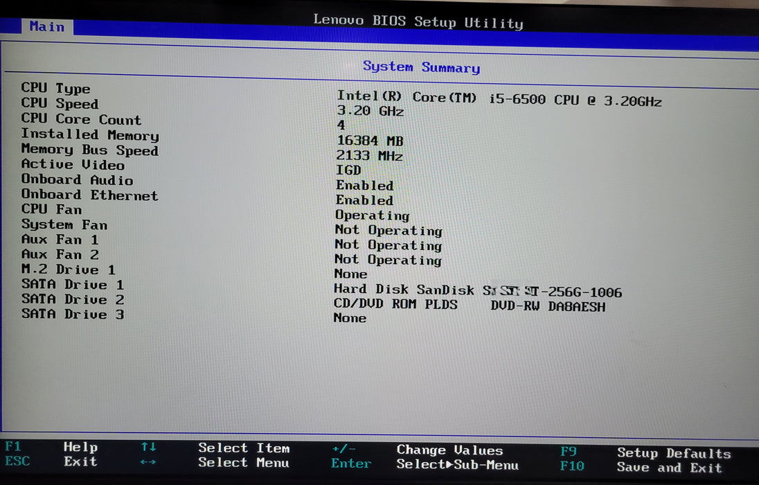 Lenovo ThinkCentre M710s | i5-6500 @3.20GHz 8GB DDR4 256GB SSD