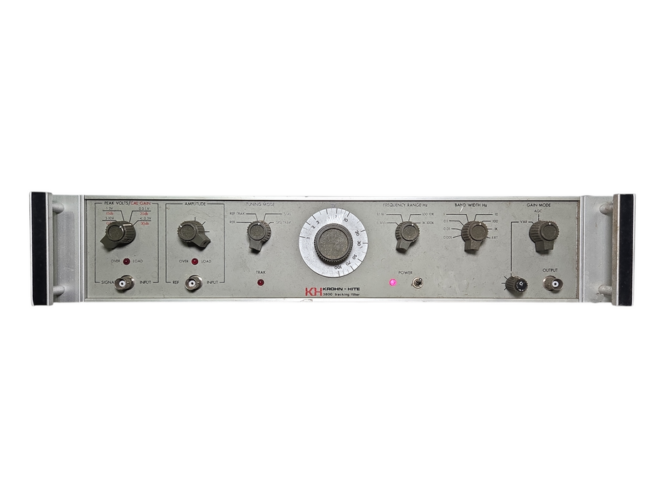 Krohn-Hite 3800 Narrow-Band Tracking Filter, 1Hz-100kHz