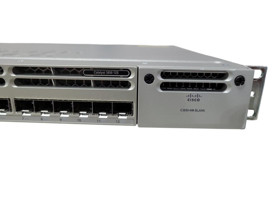 Cisco WS-C3850-12S-S 12 Port SFP 3850 Switch 2x PSU