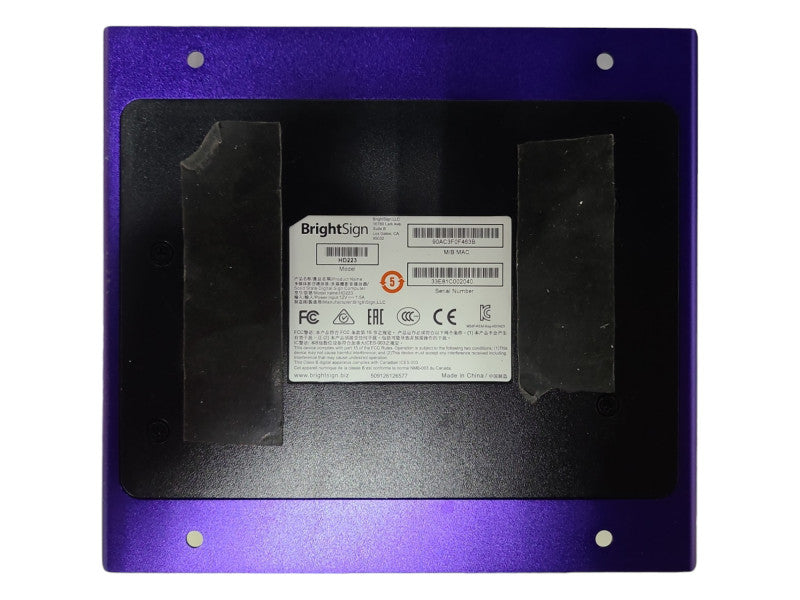 BrightSign HD223 HD3 Digital Signage Media Player, READ Q