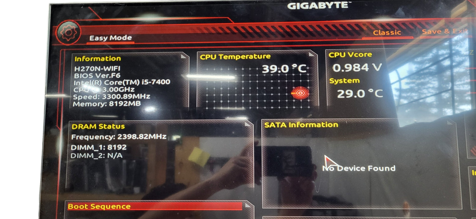 GIGABYTE GA-H270N-WIFI W/ Intel i5-7400 CPU| 8GB DDR4| Mini ITX Motherboard