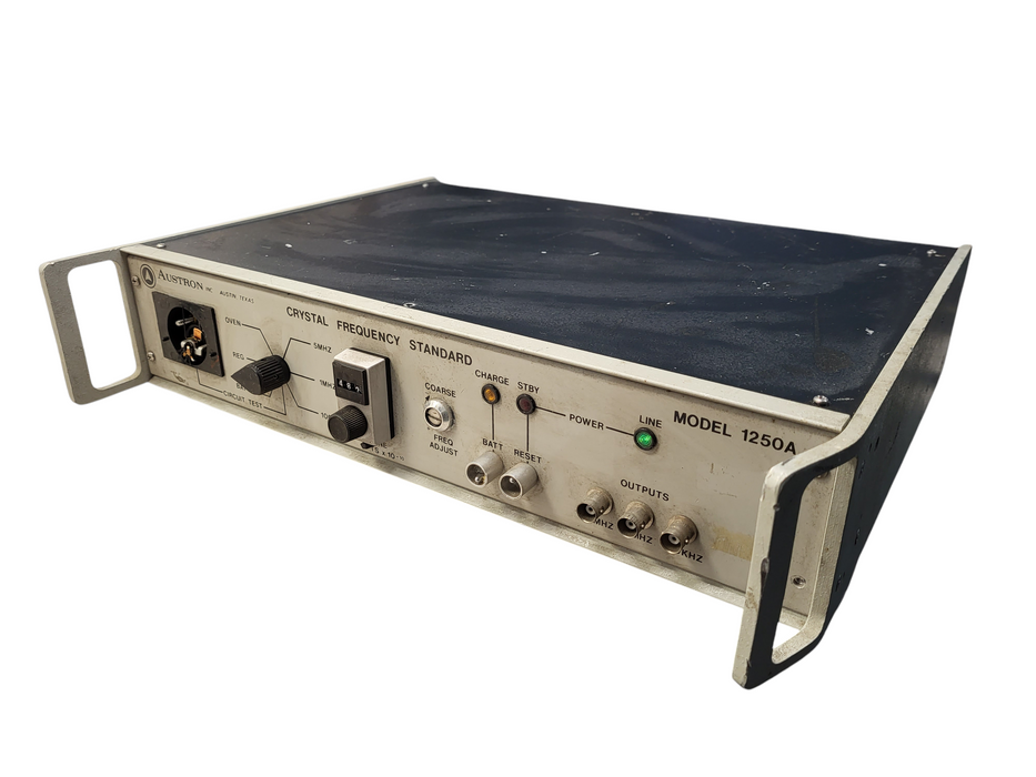 AUSTRON 1250A QUARTZ CRYSTAL FREQUENCY STANDARD READ