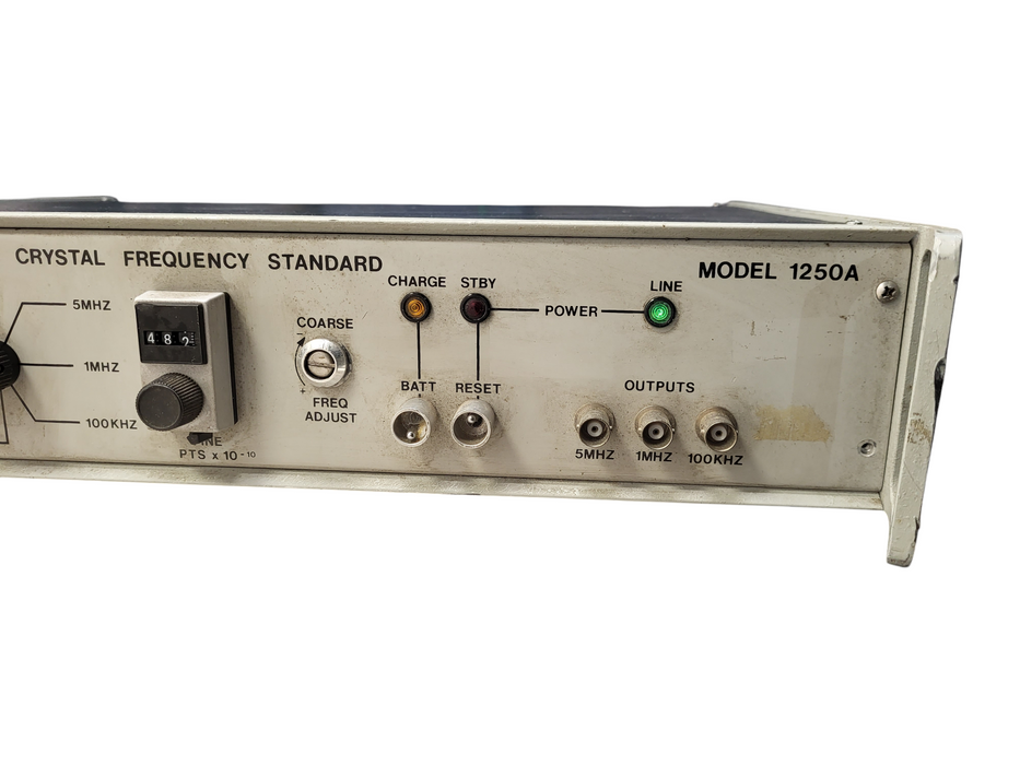 AUSTRON 1250A QUARTZ CRYSTAL FREQUENCY STANDARD READ
