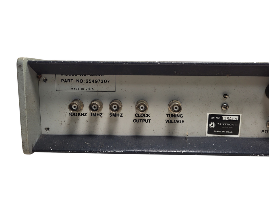 AUSTRON 1250A QUARTZ CRYSTAL FREQUENCY STANDARD READ