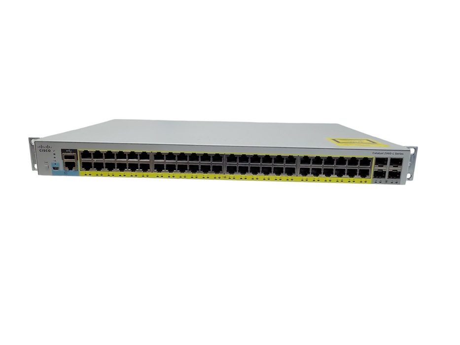 CISCO 2960 WS-C2960L-48PS-LL 48-Port Gigabit PoE Network Switch