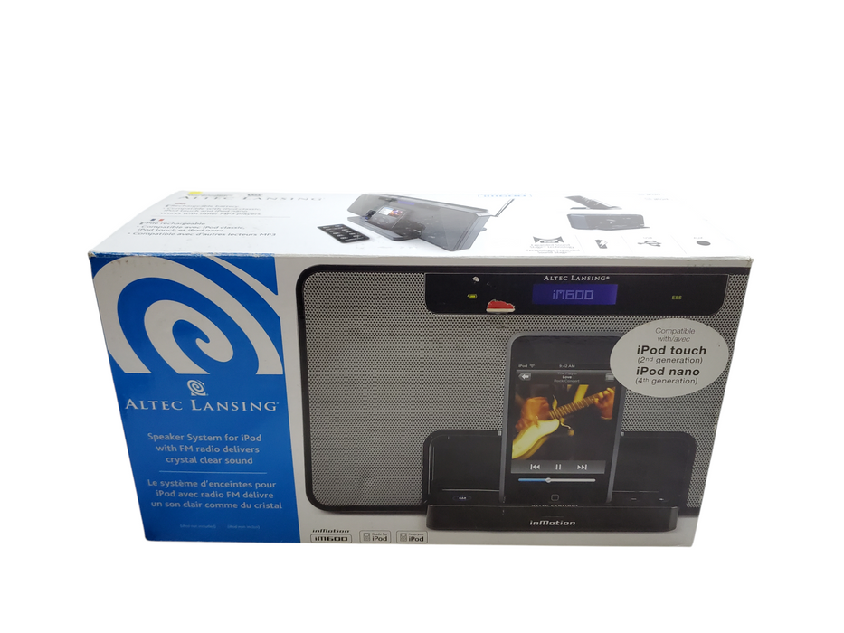 Altec Lansing Speaker System for iPod with FM Radio + Adapter