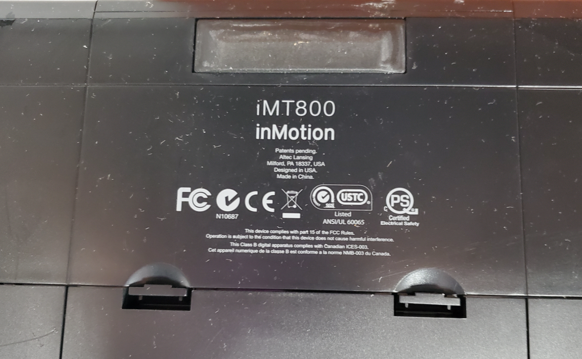 Altec Lansing iMT800 inMotion Digital iPod Boom Box w/ Controller - No Adapter