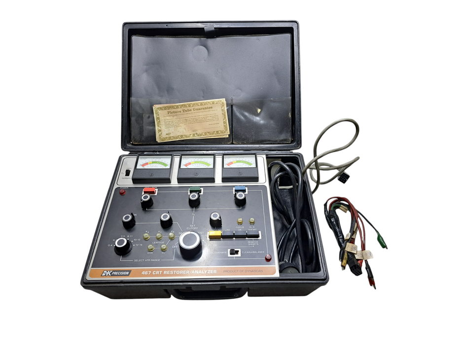 B&K Precision 467 CRT Picture Tube Restorer/Analyzer w/ Hard Case *READ*