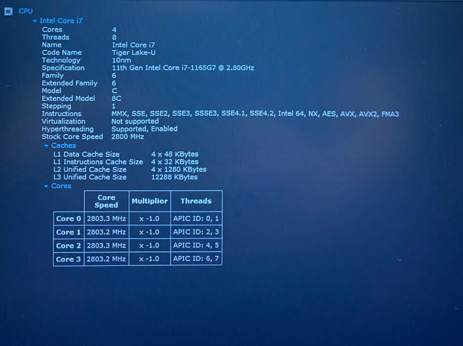 Lenovo ThinkPad P15s Gen 2 i7-1165G7 NVIDIA T500 4GB GPU 16GB RAM 256GB SSD